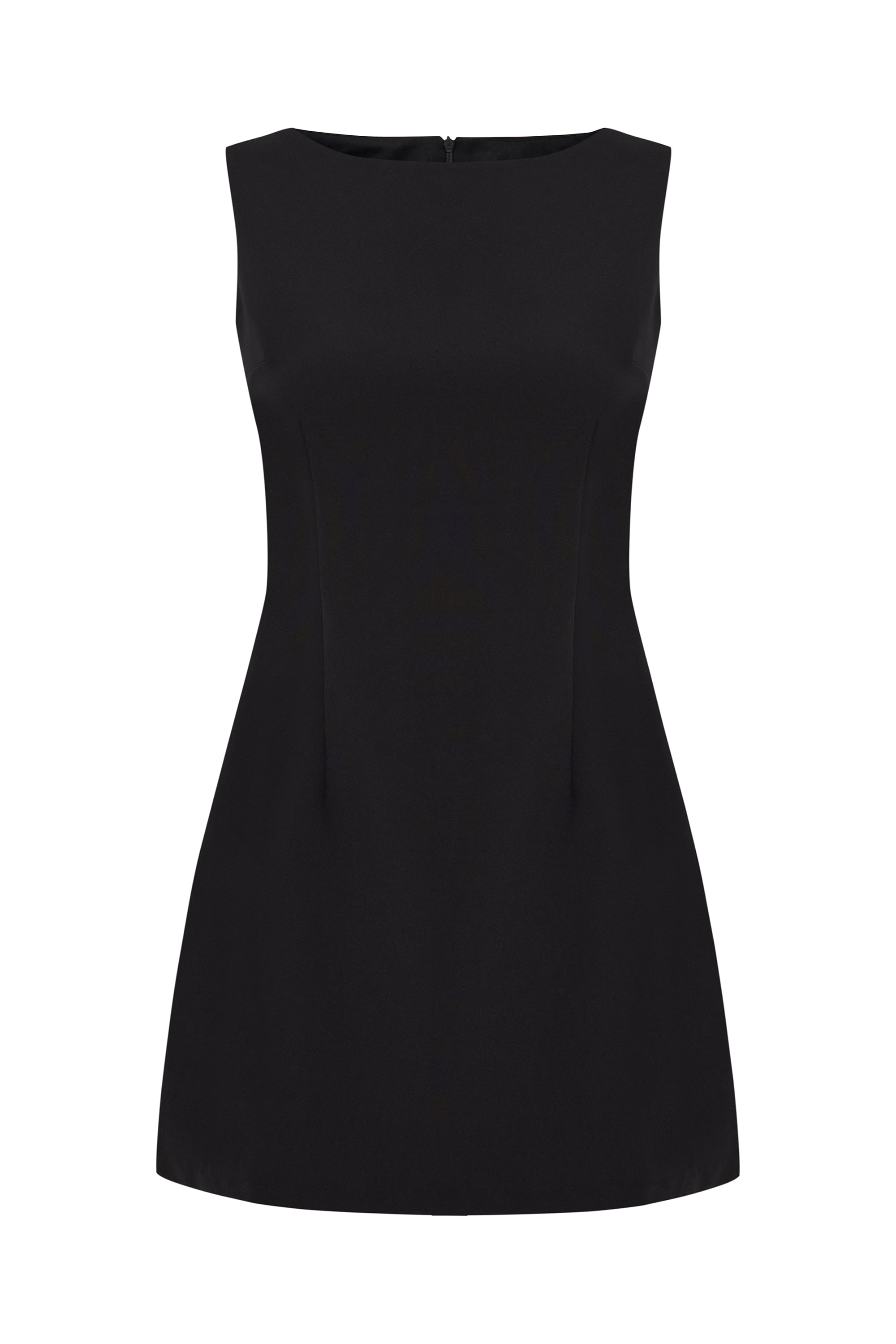 A KESİM KOLSUZ MİNİ ELBİSE