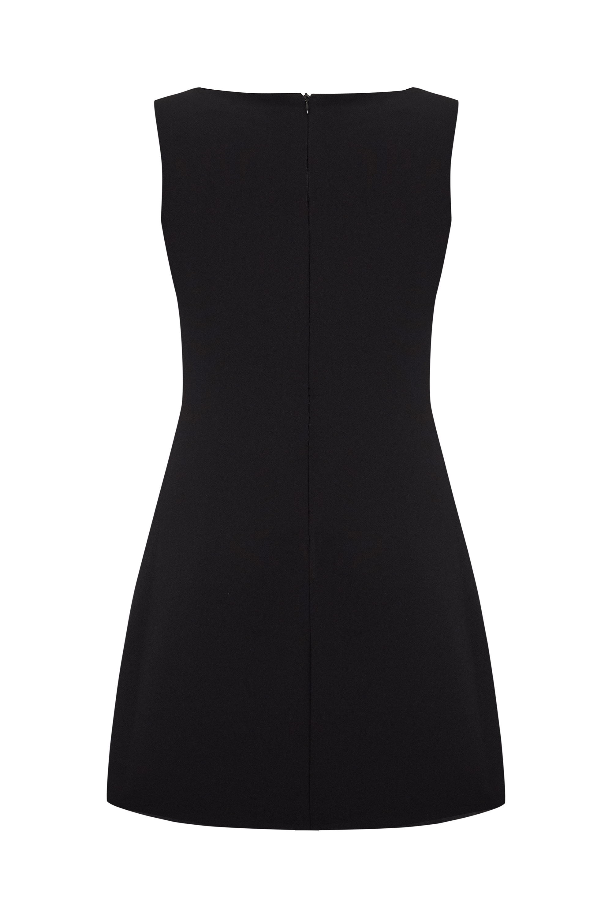 A KESİM KOLSUZ MİNİ ELBİSE