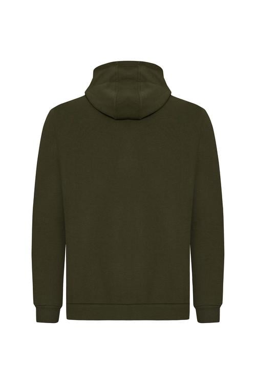  KAPÜŞONLU OVERSIZE FERMUARLI SWEATSHIRT