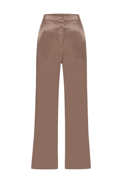 WIDE LEG SATEN GÖRÜNÜMLÜ PANTOLON