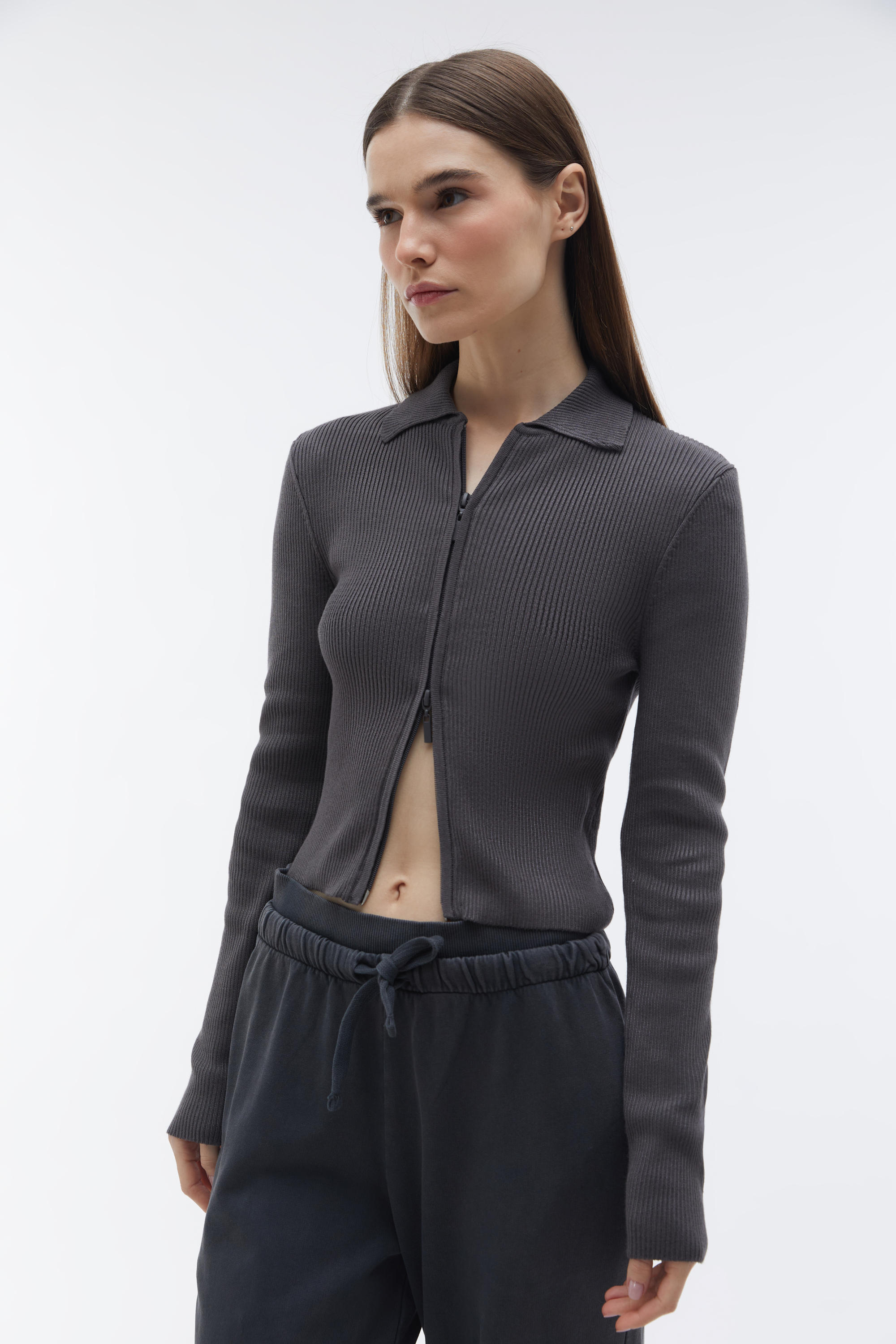 POLO YAKA FERMUARLI TRİKO HIRKA