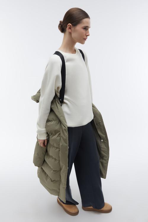  KAPÜŞONLU KEMERLİ UZUN ŞİŞME MONT