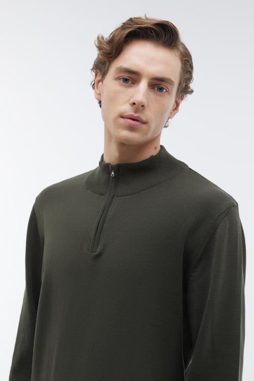  DİK YAKA UZUN KOLLU KAZAK