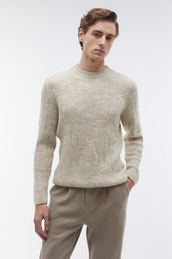 BİSİKLET YAKA TRİKO KAZAK