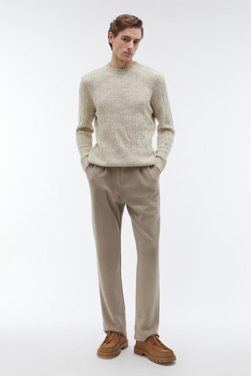 BİSİKLET YAKA TRİKO KAZAK