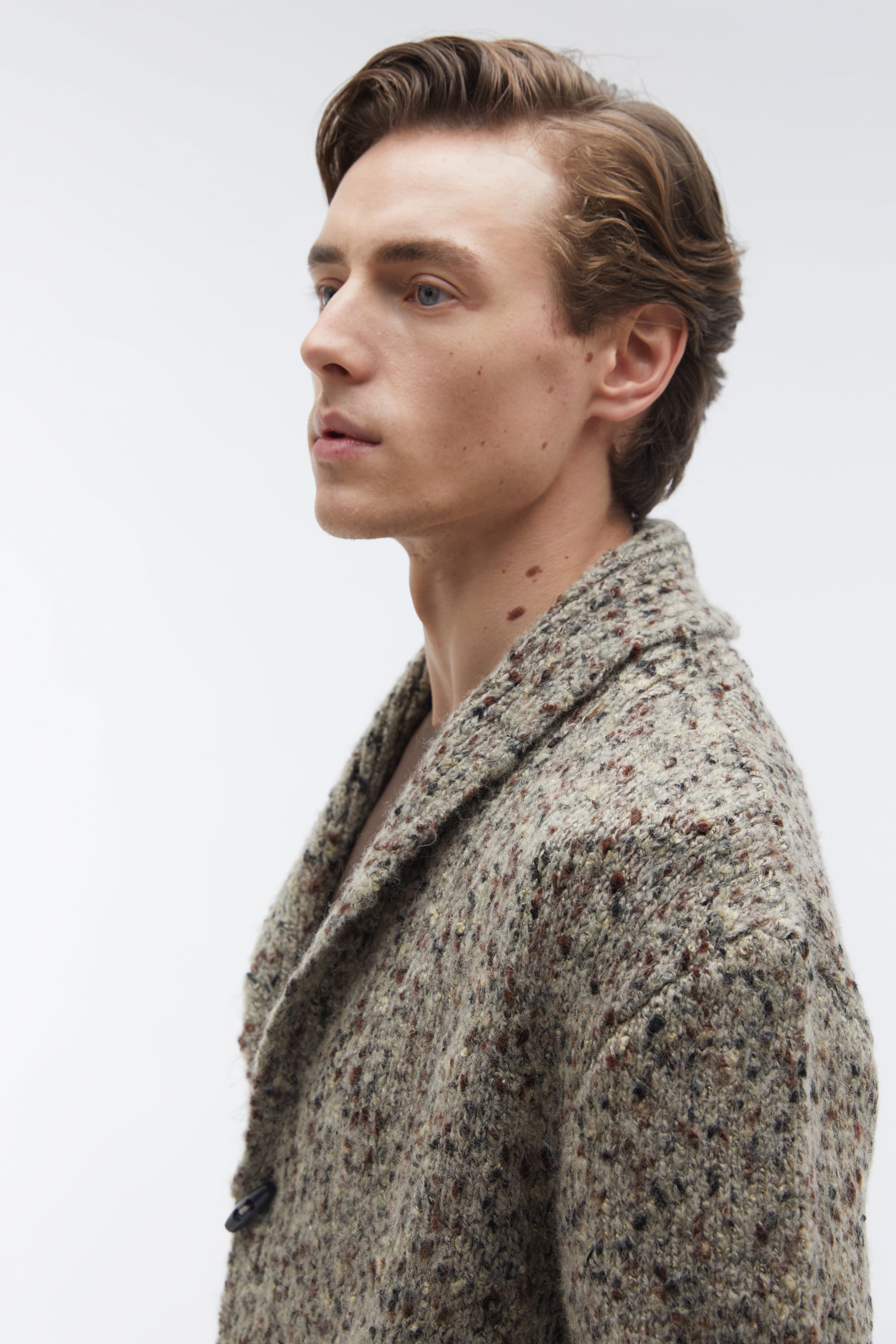 YÜN KARIŞIMLI ŞAL YAKA HIRKA