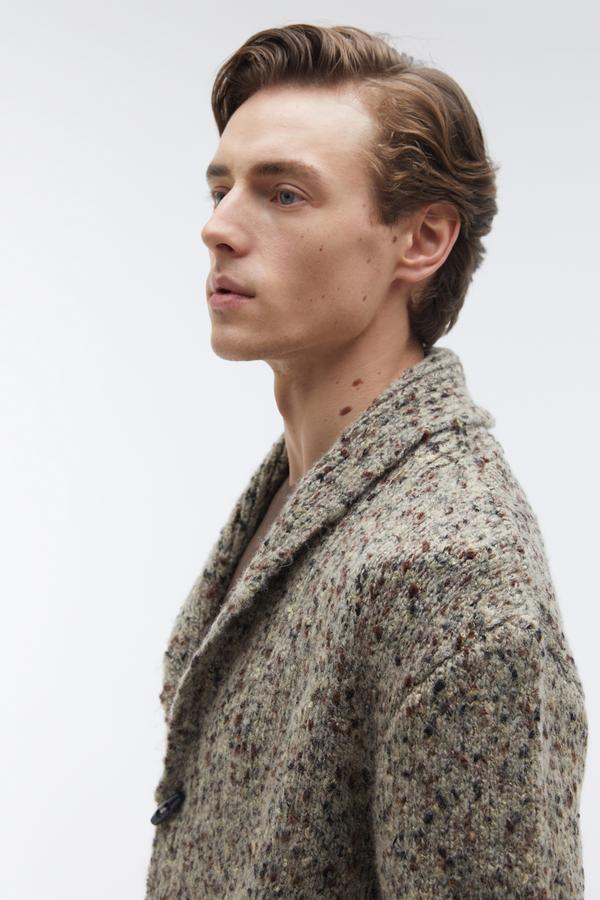 YÜN KARIŞIMLI ŞAL YAKA HIRKA