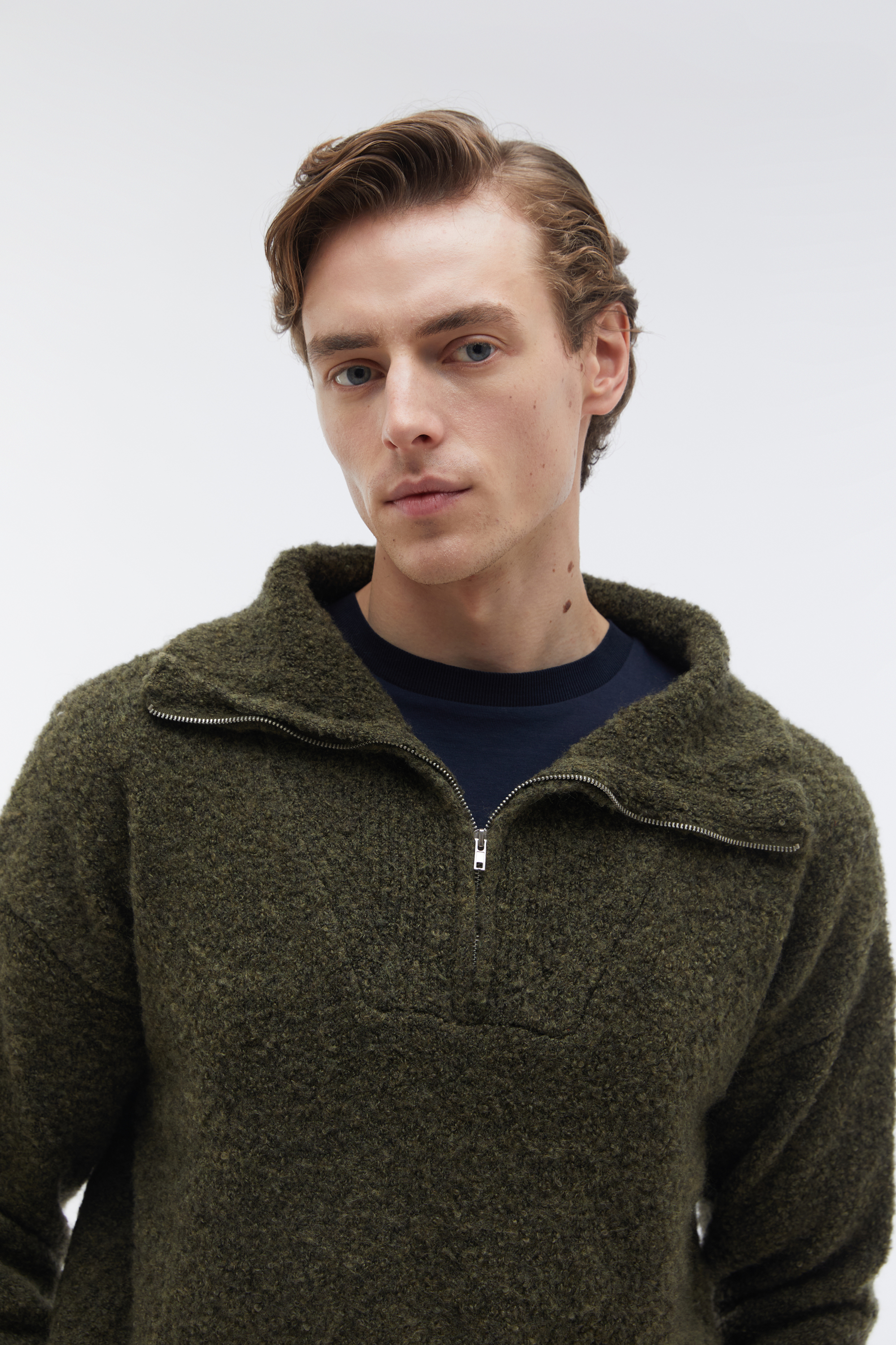 YÜN KARIŞIMLI POLO YAKA KAZAK