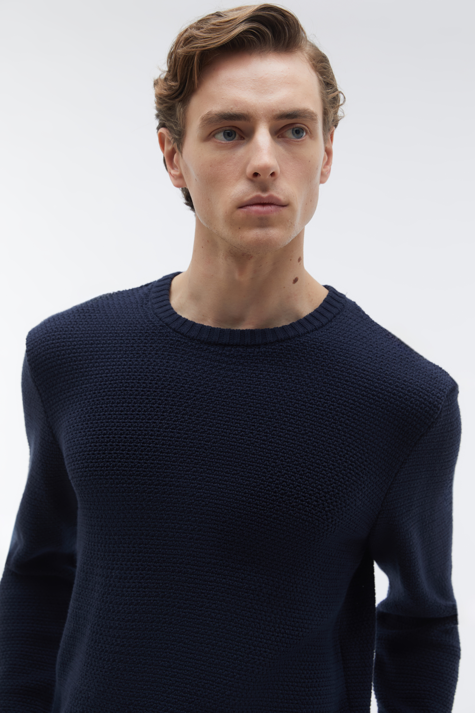 ÖRGÜLÜ BİSİKLET YAKA KAZAK