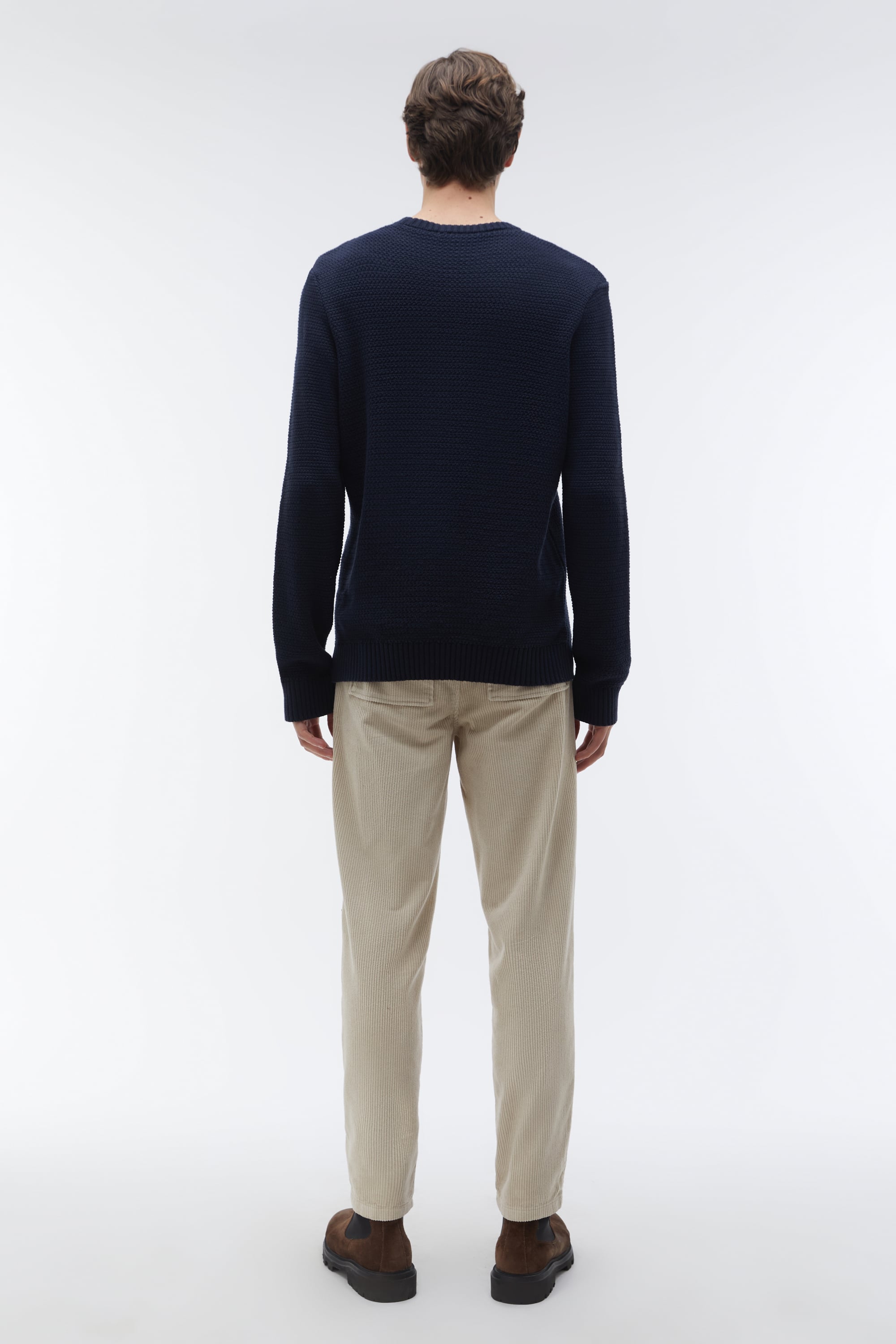 ÖRGÜLÜ BİSİKLET YAKA KAZAK