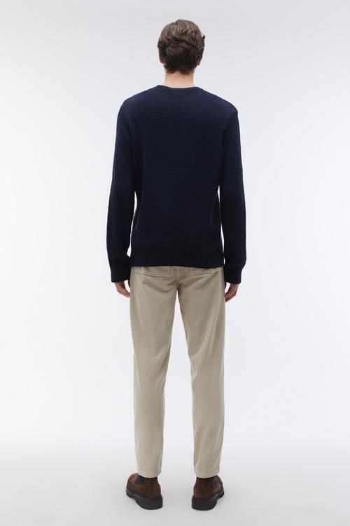  ÖRGÜLÜ BİSİKLET YAKA KAZAK