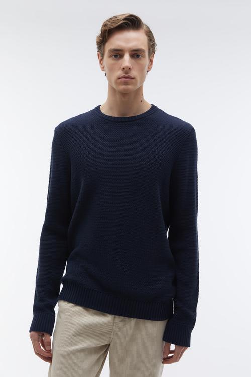 ÖRGÜLÜ BİSİKLET YAKA KAZAK