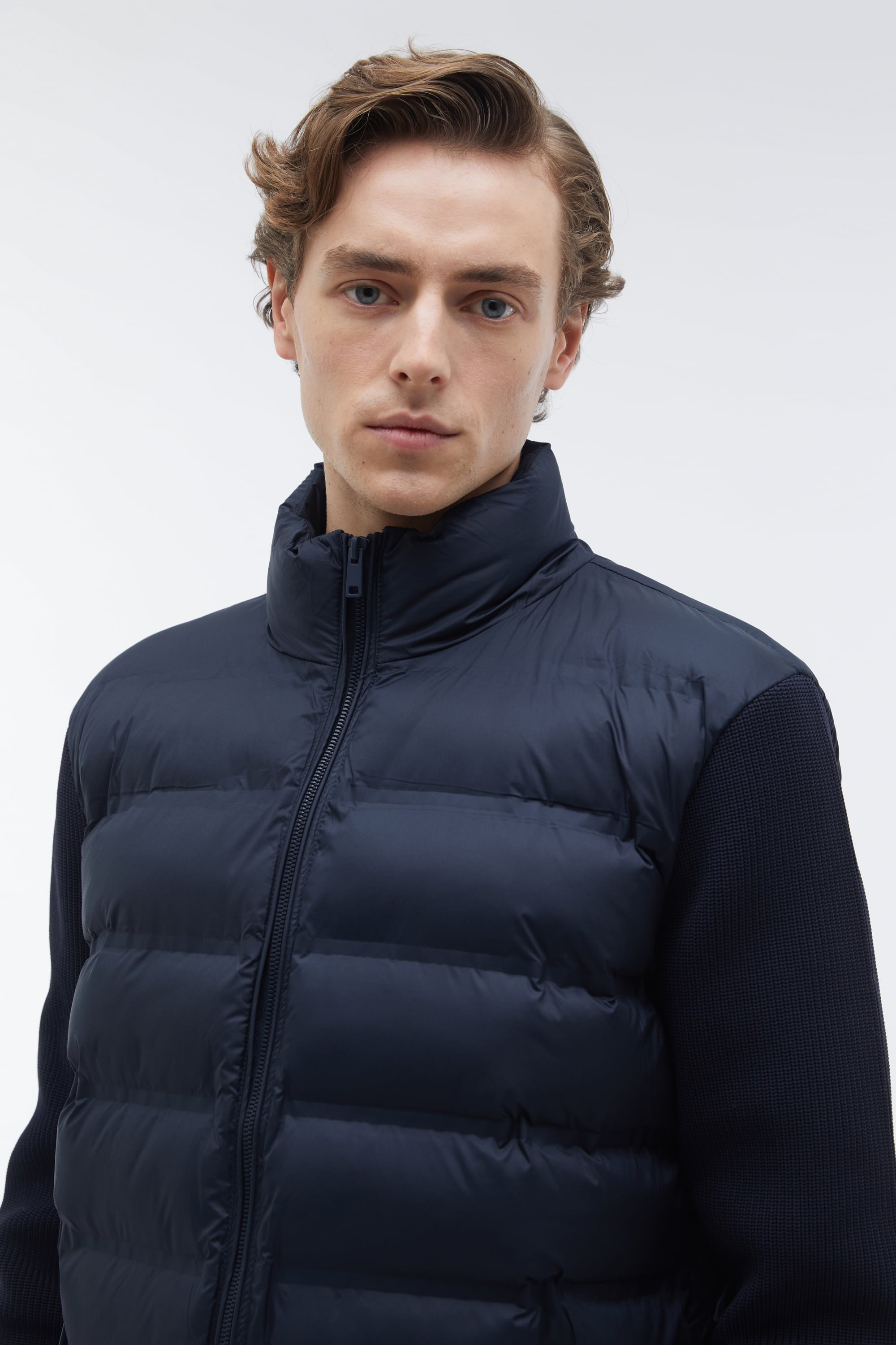 ÖRME KOL DİK YAKA ŞİŞME MONT