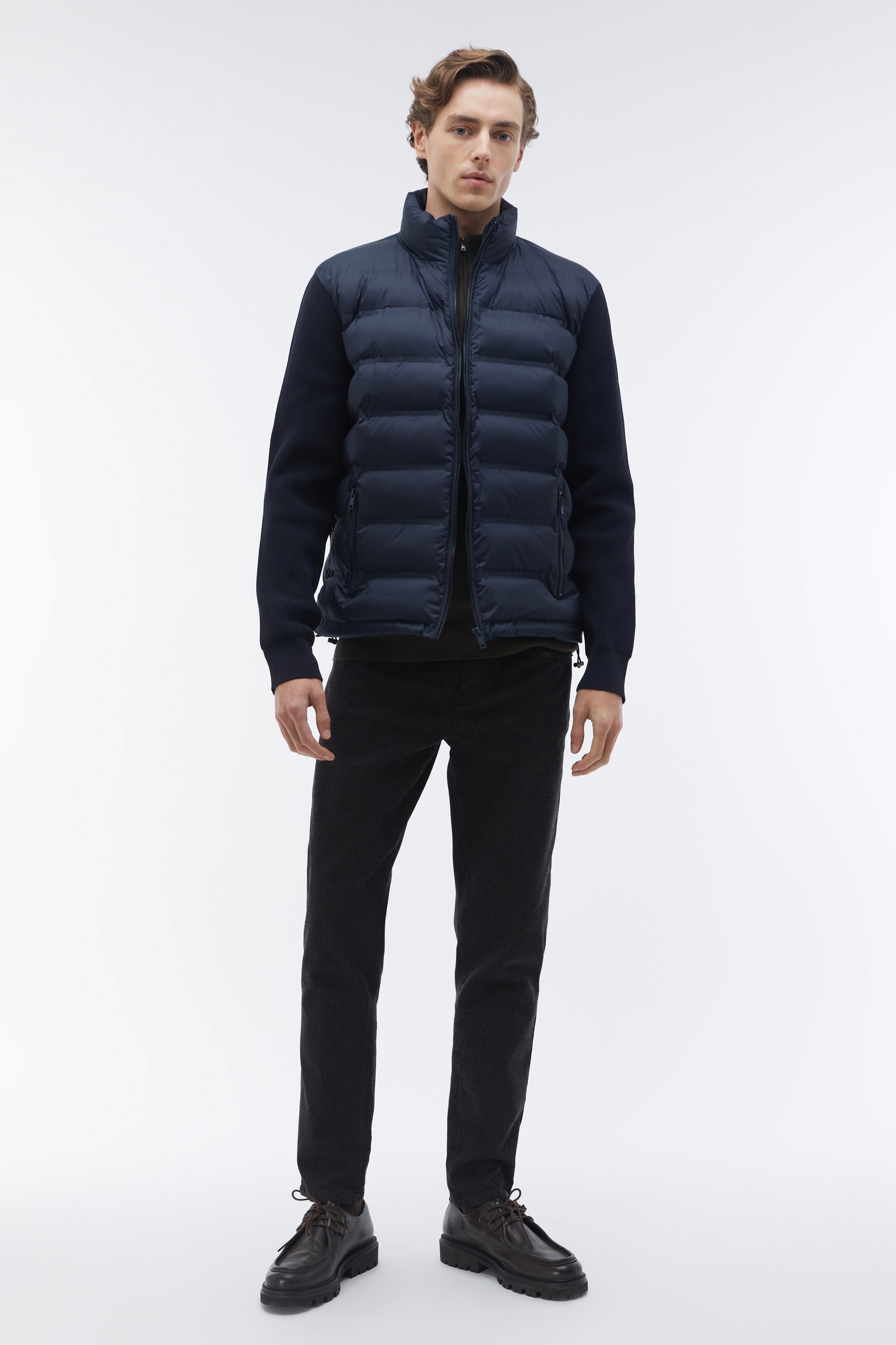 ÖRME KOL DİK YAKA ŞİŞME MONT