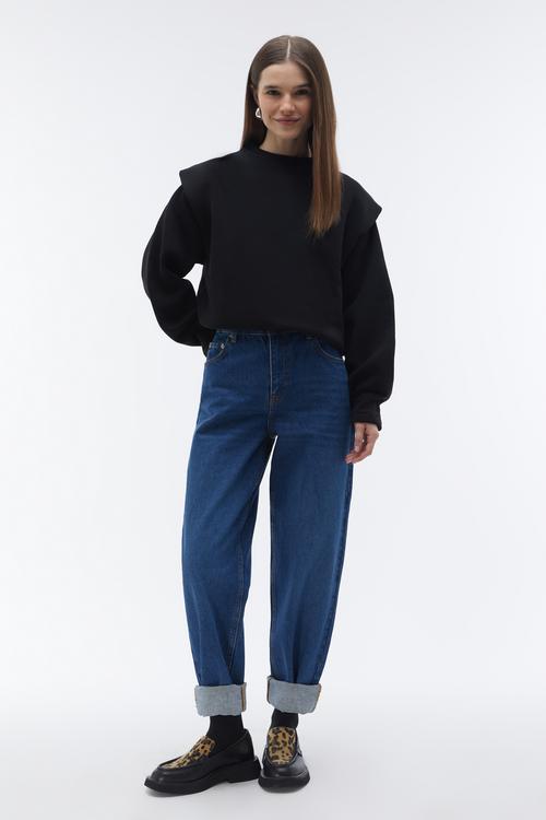 OMUZ DETAYLI LOOSE FIT SWEATSHIRT