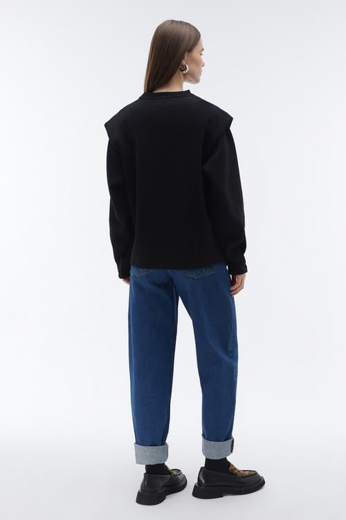 OMUZ DETAYLI LOOSE FIT SWEATSHIRT