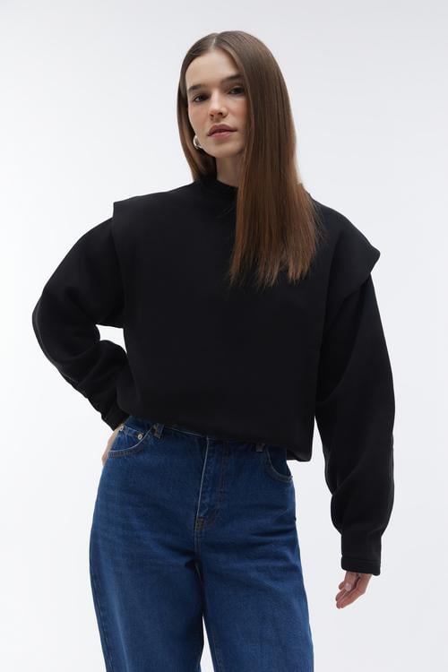 OMUZ DETAYLI LOOSE FIT SWEATSHIRT