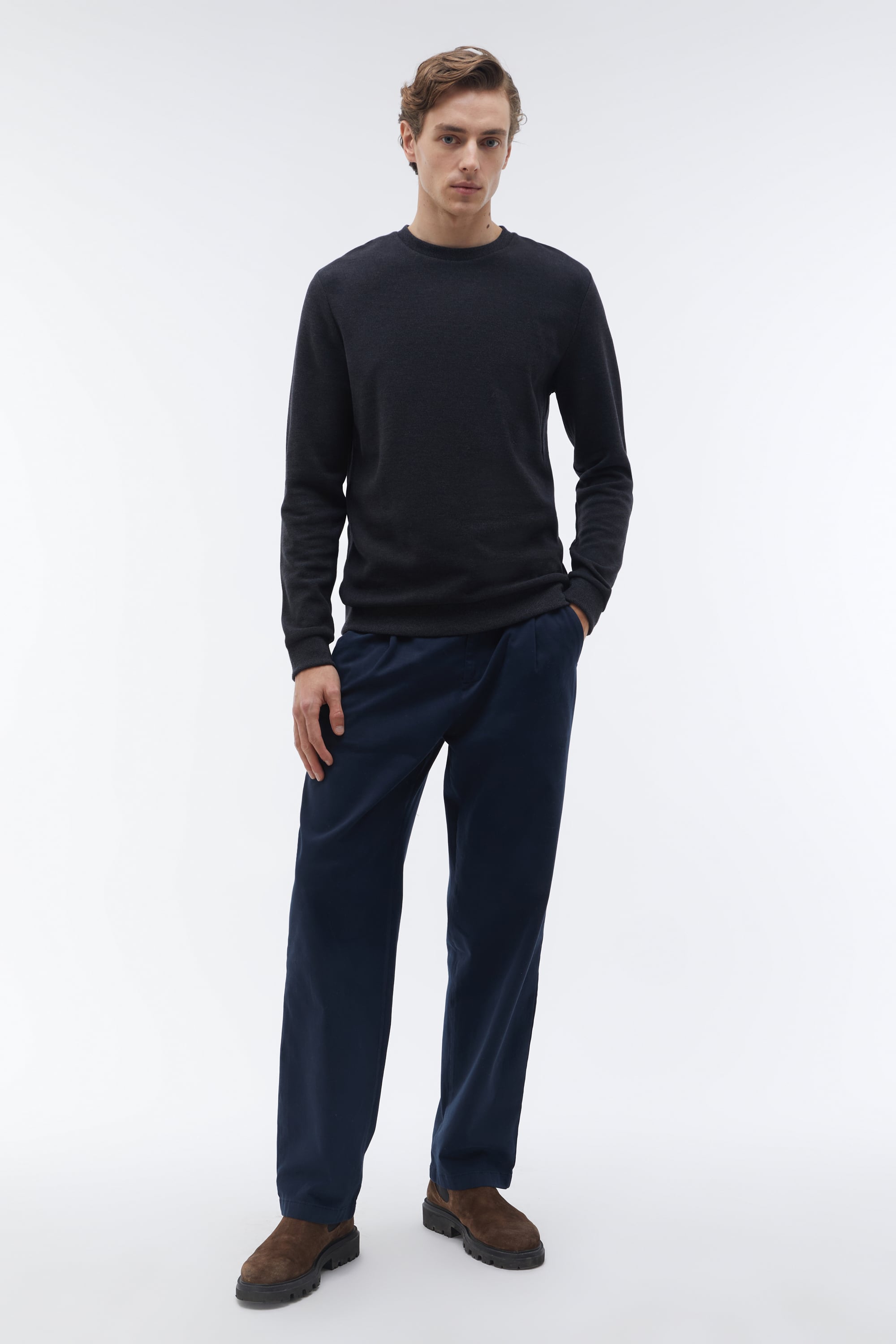 BİSİKLET YAKA SWEATSHIRT