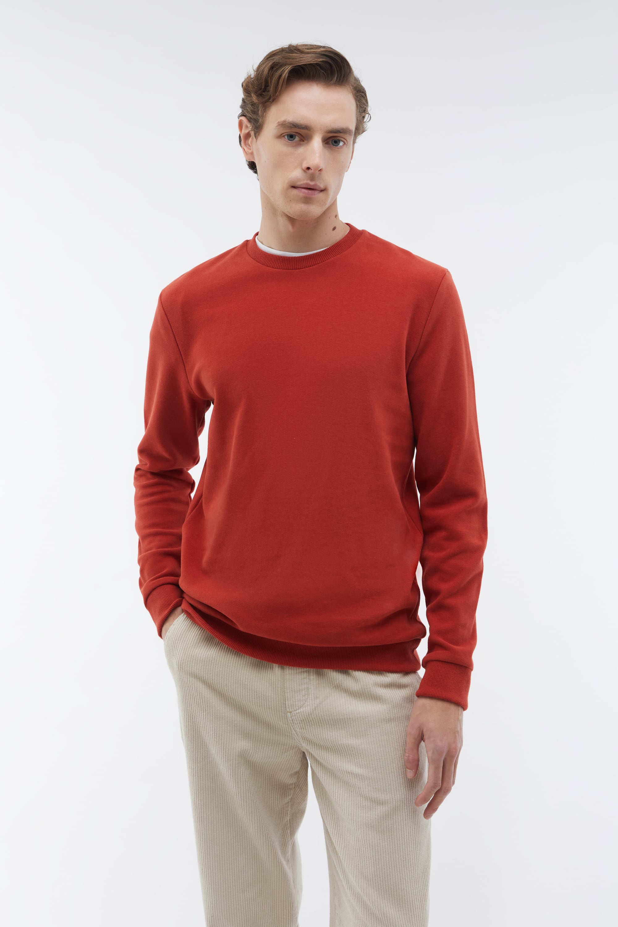 BİSİKLET YAKA SWEATSHIRT