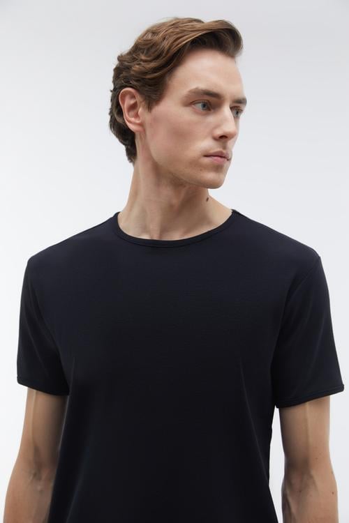  BİSİKLET YAKA KISA KOLLU T-SHIRT