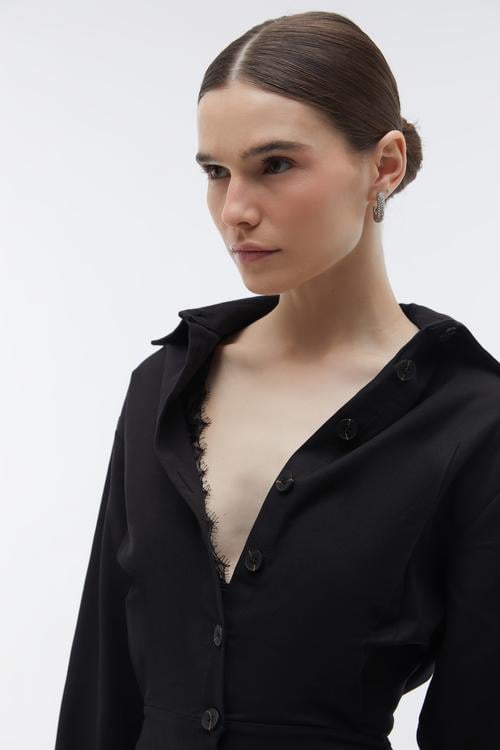 PAMUKLU MİDİ ELBİSE