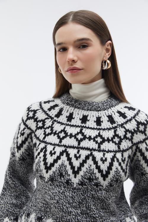  JAKARLI ÖRGÜ KAZAK