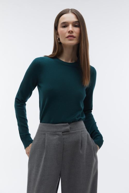 BİSİKLET YAKA TRİKO KAZAK