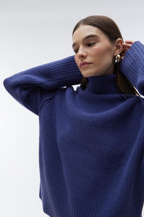  BALIKÇI YAKA LOOSE FIT KAZAK