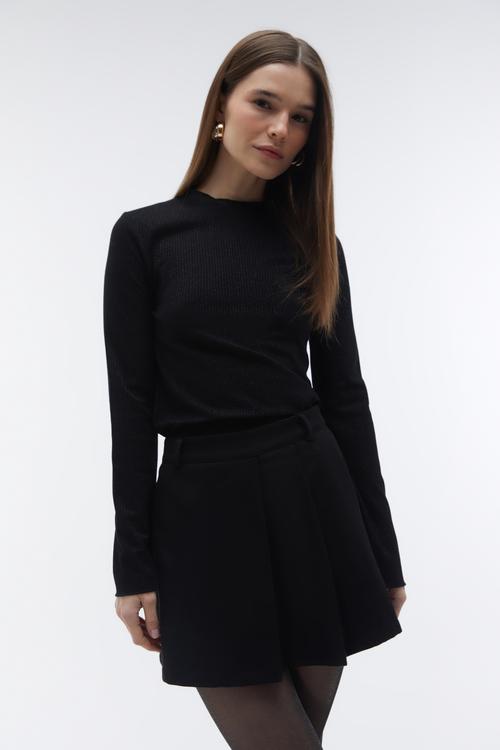 PİLELİ MİNİ ŞORT ETEK