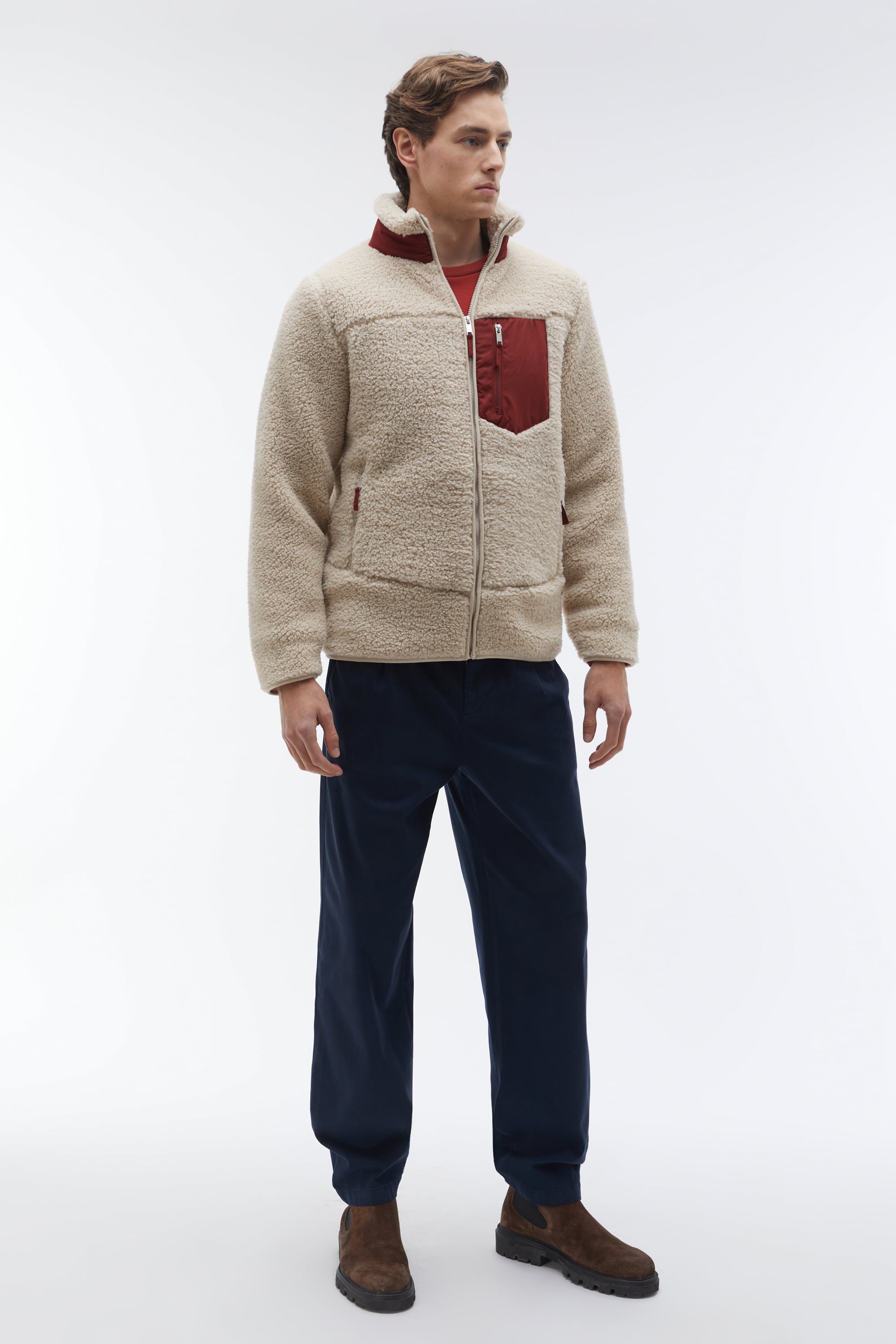 CEP DETAYLI SHERPA CEKET