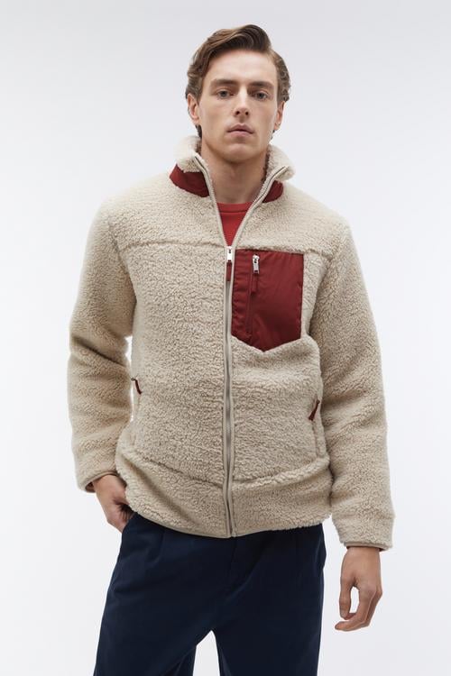 CEP DETAYLI SHERPA CEKET