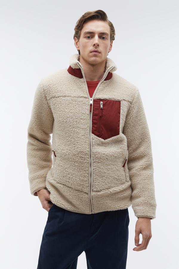 CEP DETAYLI SHERPA CEKET