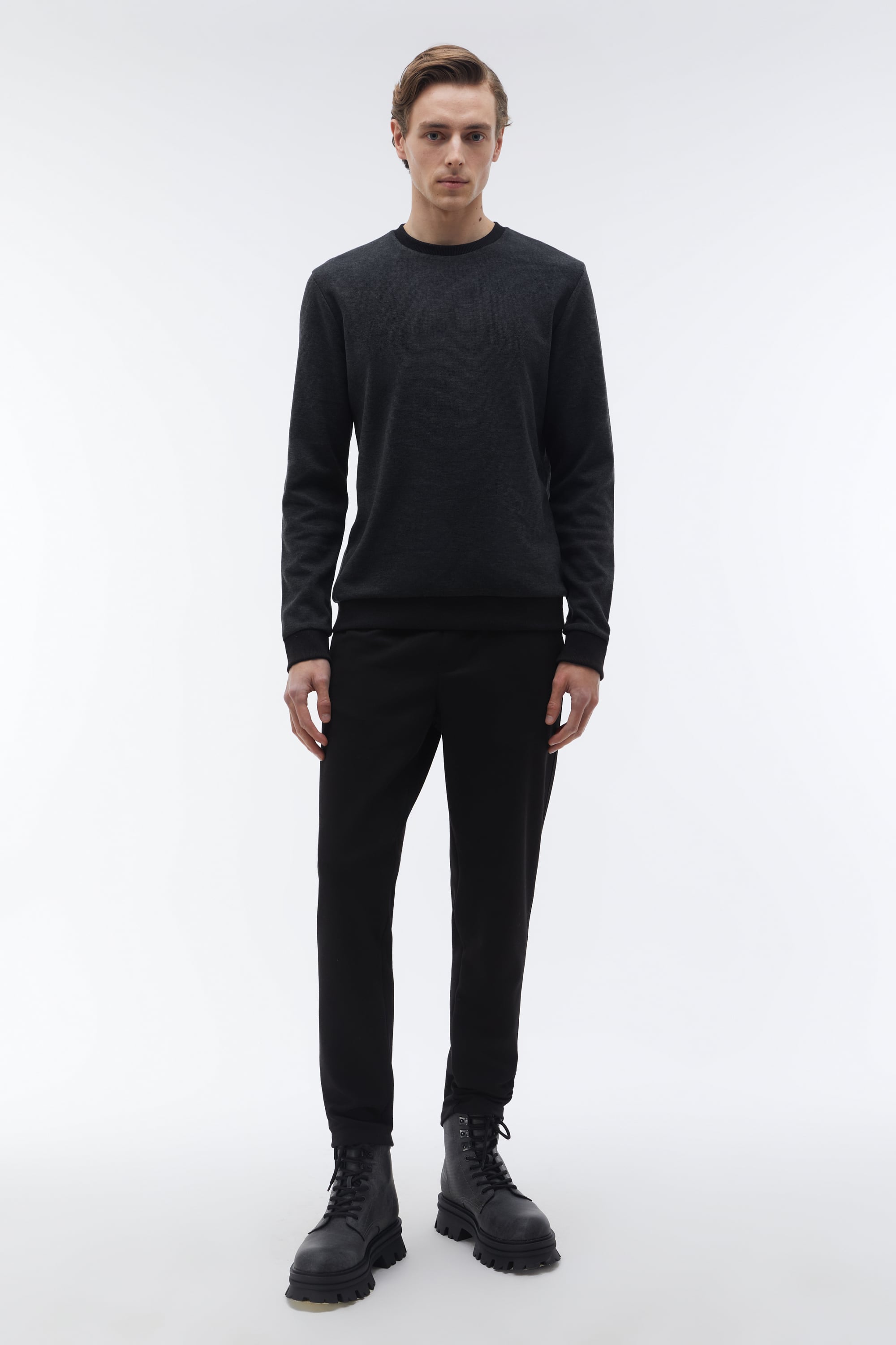 BİSİKLET YAKA SWEATSHIRT