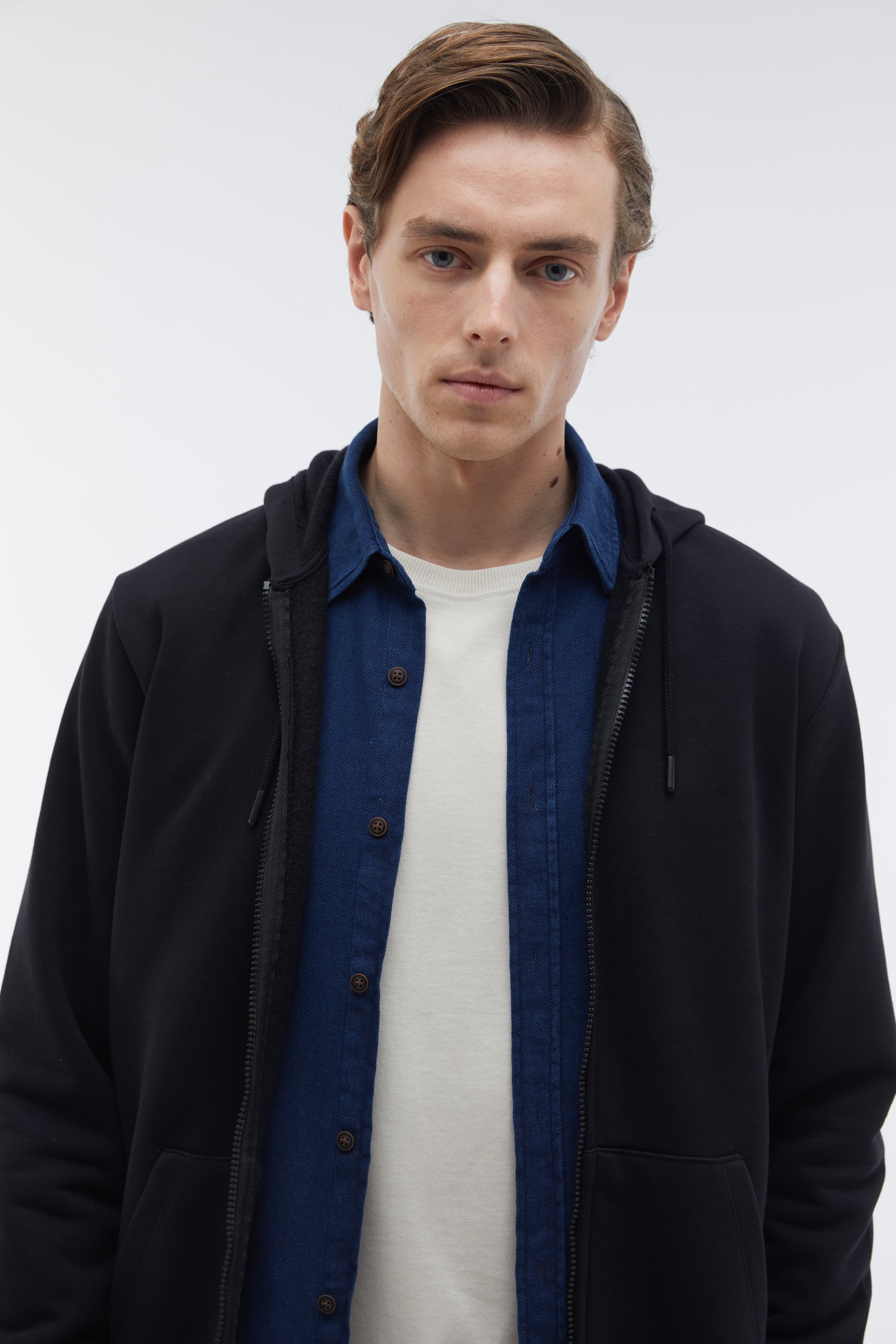 KAPÜŞONLU OVERSIZE FERMUARLI SWEATSHIRT