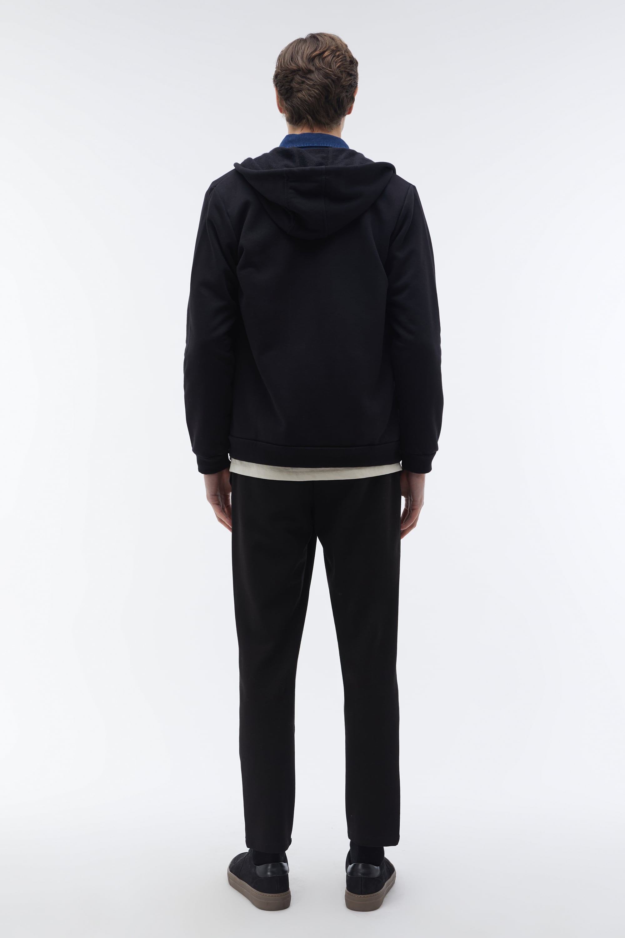 KAPÜŞONLU OVERSIZE FERMUARLI SWEATSHIRT