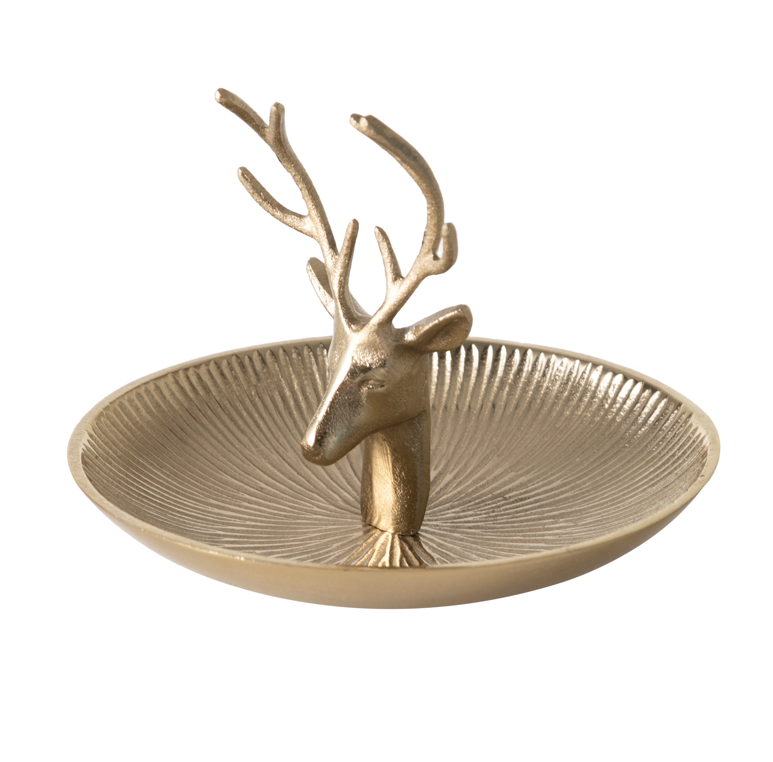 DEER GOLD DEKORATİF TABAK 15X20 CM