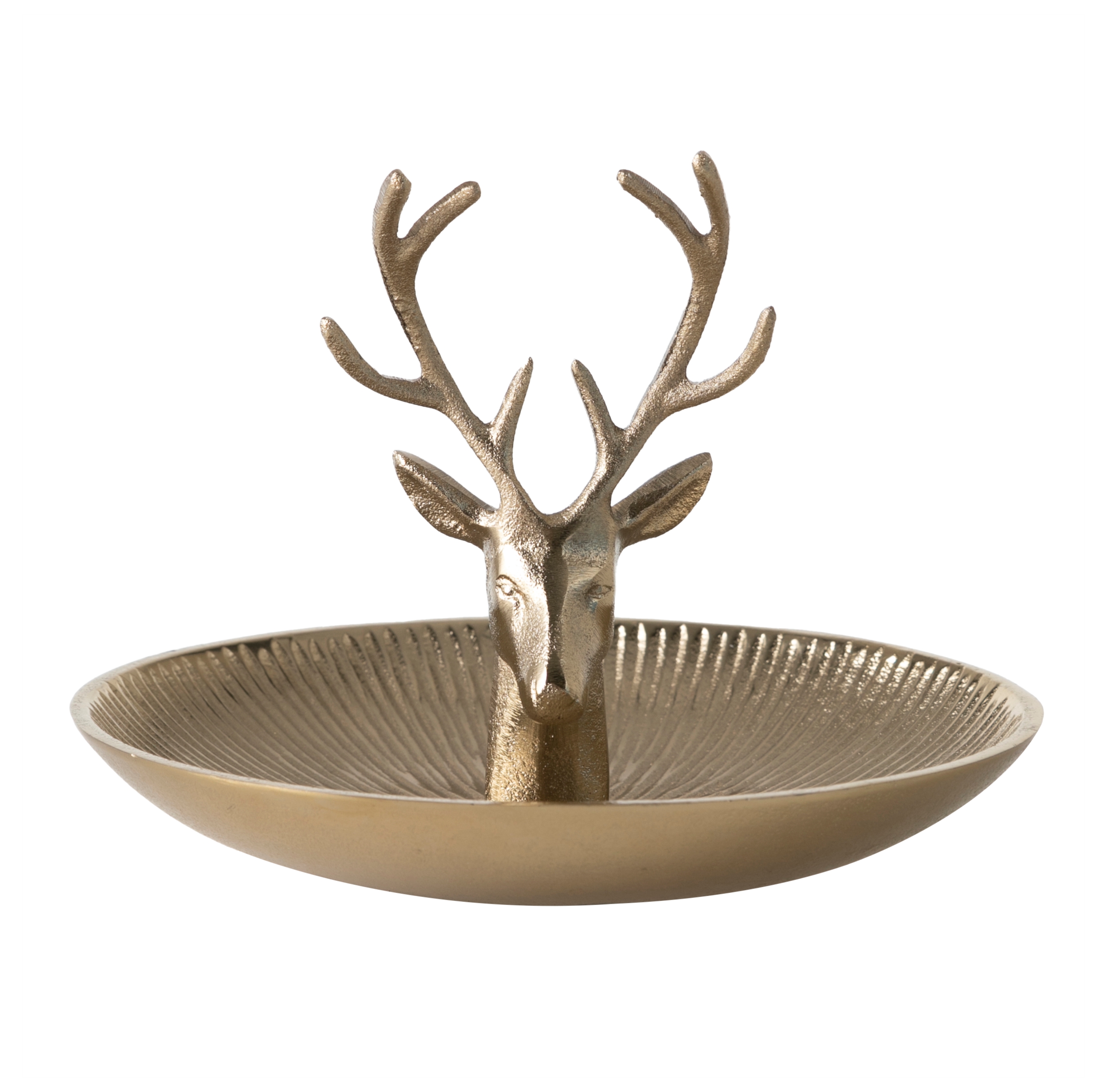 DEER GOLD DEKORATİF TABAK 15X20 CM