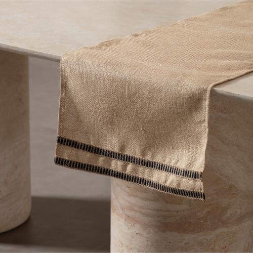  ERIN JÜT RUNNER SİYAH ÇİZGİLİ 40X140