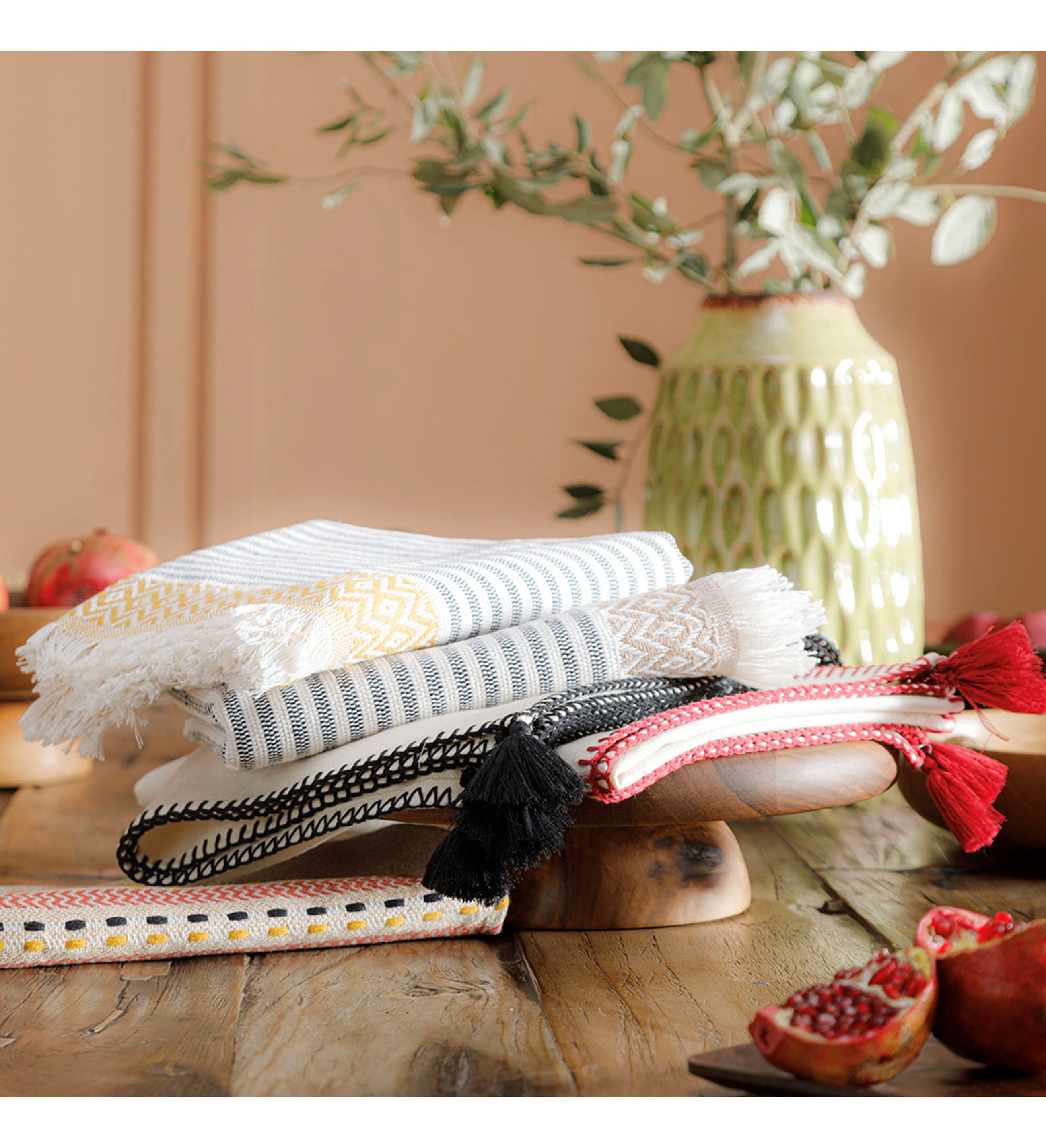 ORADEA PÜSKÜLLÜ RUNNER BORDO 45X145