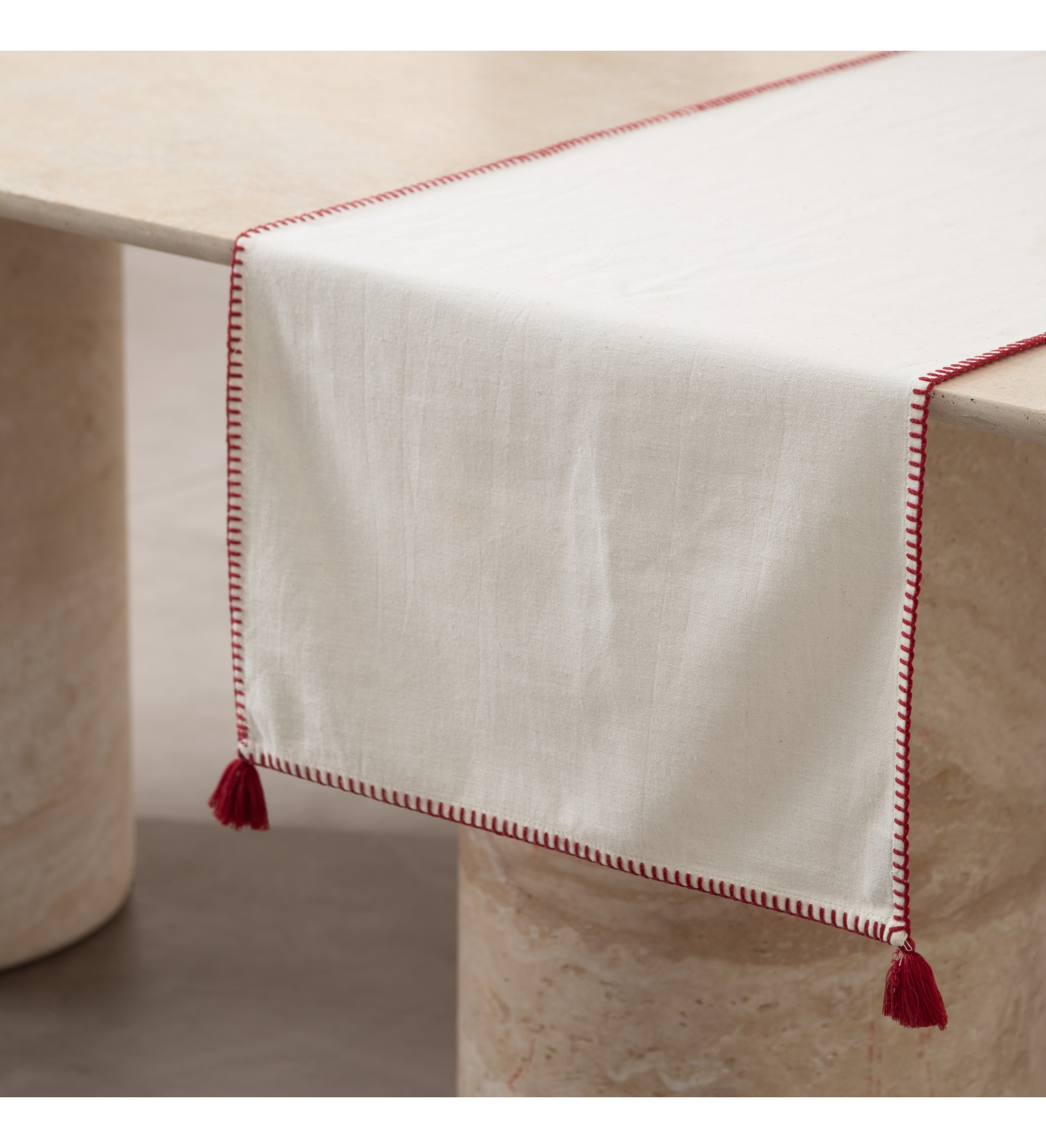 ORADEA PÜSKÜLLÜ RUNNER BORDO 45X145