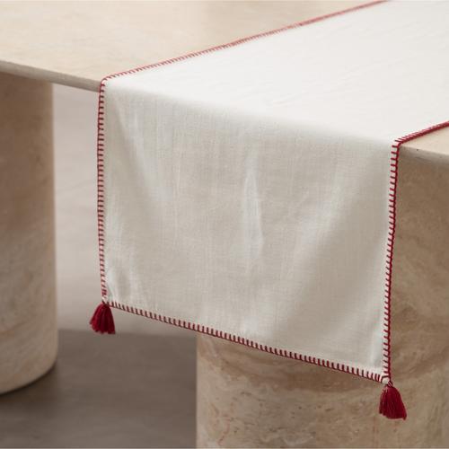  ORADEA PÜSKÜLLÜ RUNNER BORDO 45X145