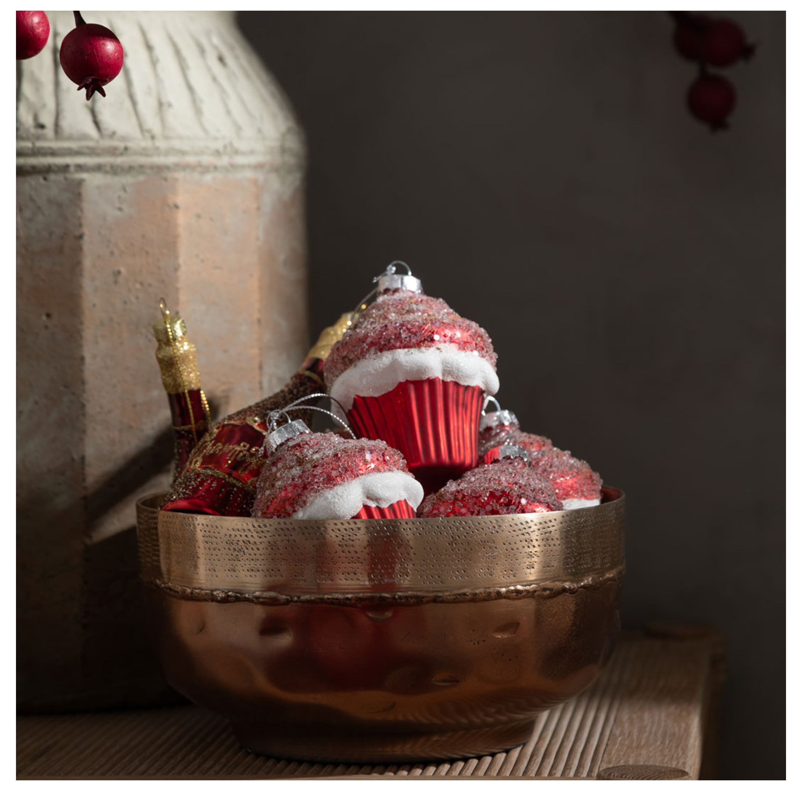 HORUS COPPER DEKORATİF KASE 20 CM