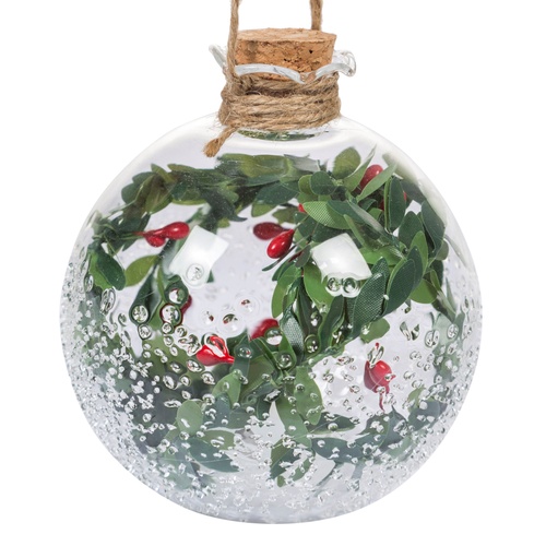 CAM YILBAŞI AĞAÇ SÜSÜ 8CM