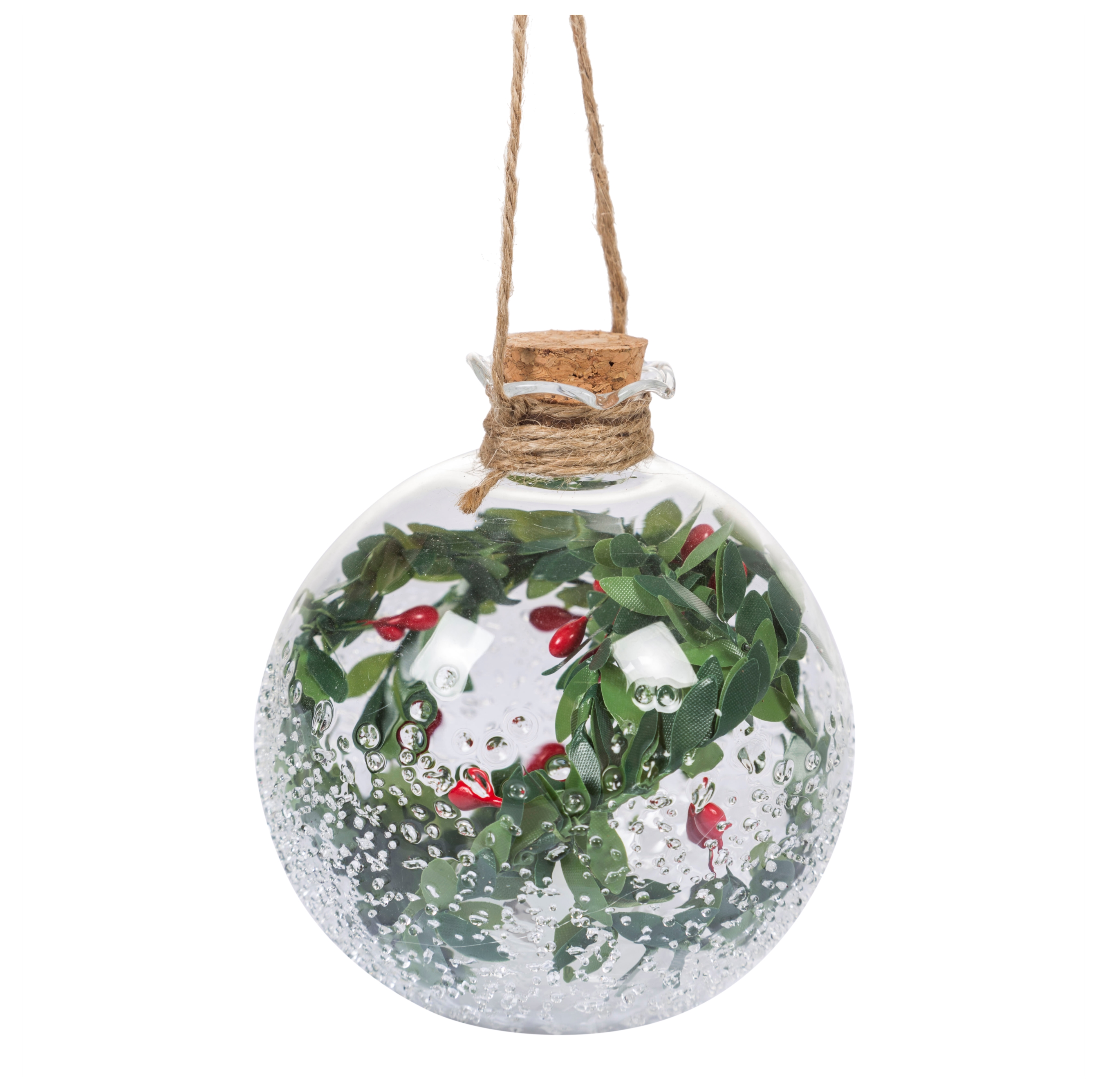 CAM YILBAŞI AĞAÇ SÜSÜ 8CM