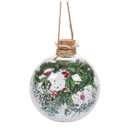 CAM YILBAŞI AĞAÇ SÜSÜ 8CM