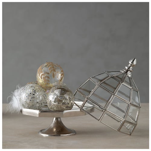 SILVER LEAF AĞAÇ SÜSÜ 8CM