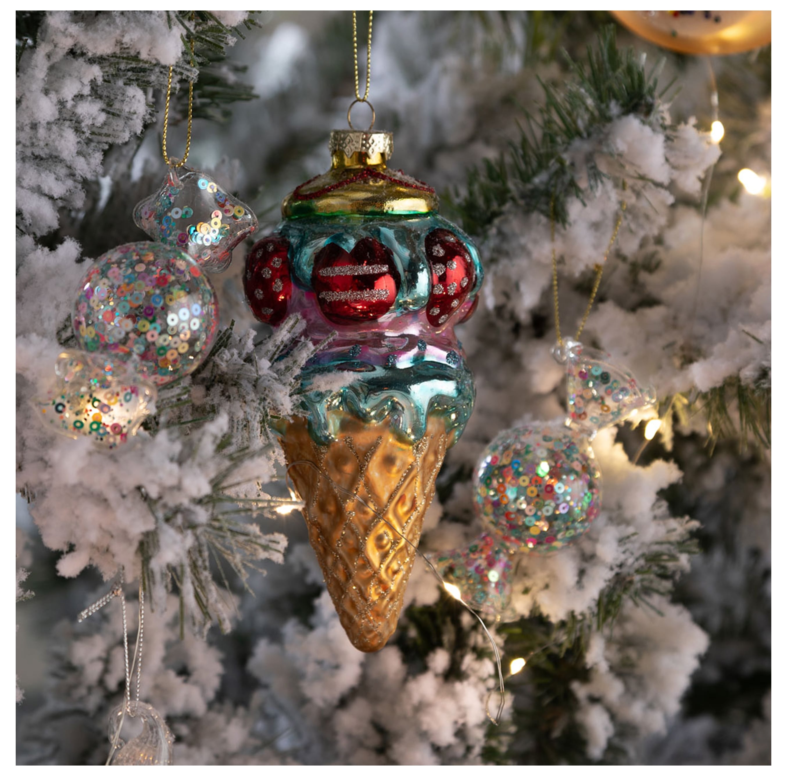 ICE CREAM AĞAÇ SÜSÜ 15CM