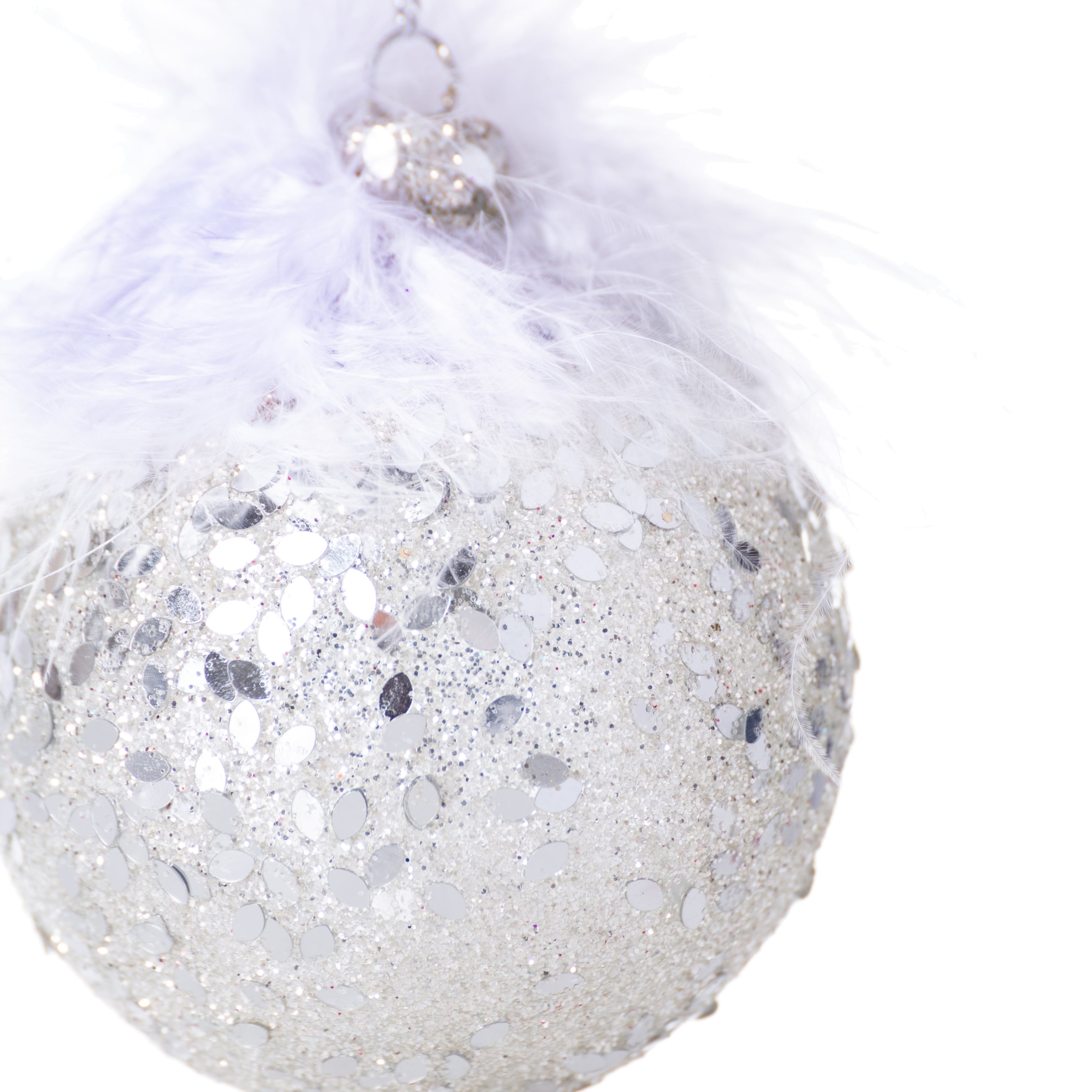 FLUFFY SILVER AĞAÇ SÜSÜ 8CM