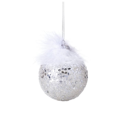 FLUFFY SILVER AĞAÇ SÜSÜ 8CM