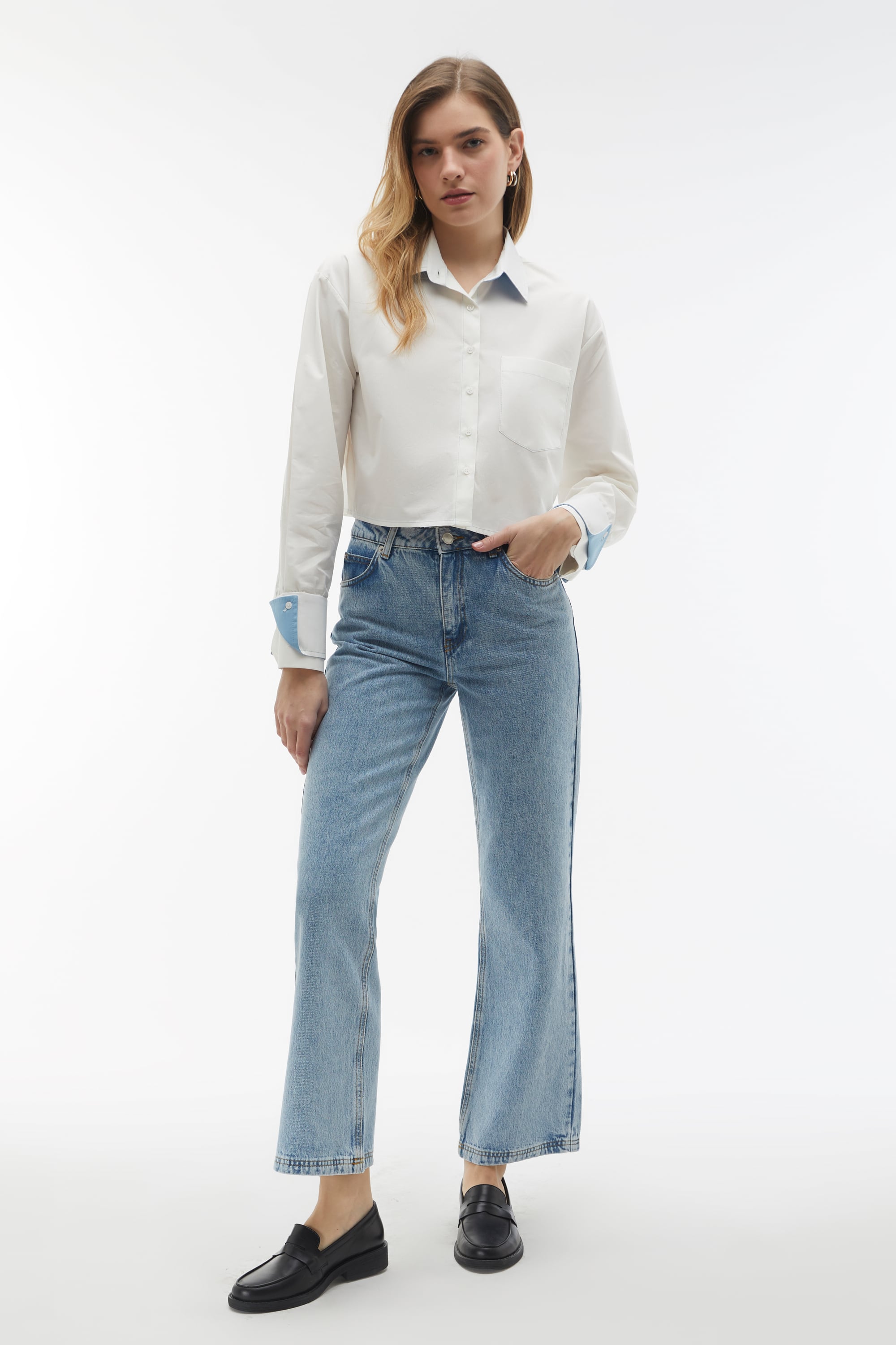 FLARE FIT JEAN PANTOLON